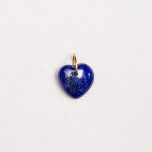 Vintage Pippa Small Lapis Heart Pendant Charm