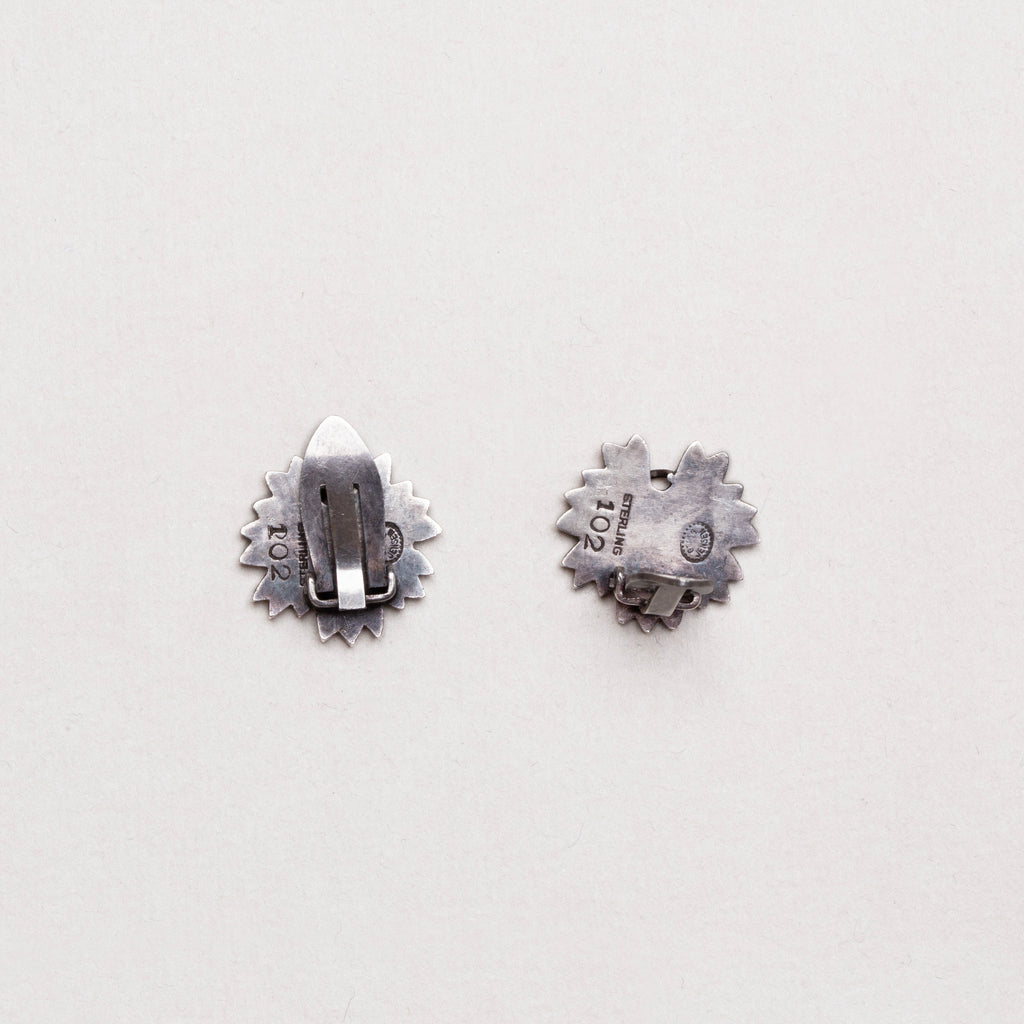 Vintage Georg Jensen Floral Clip-on Earrings