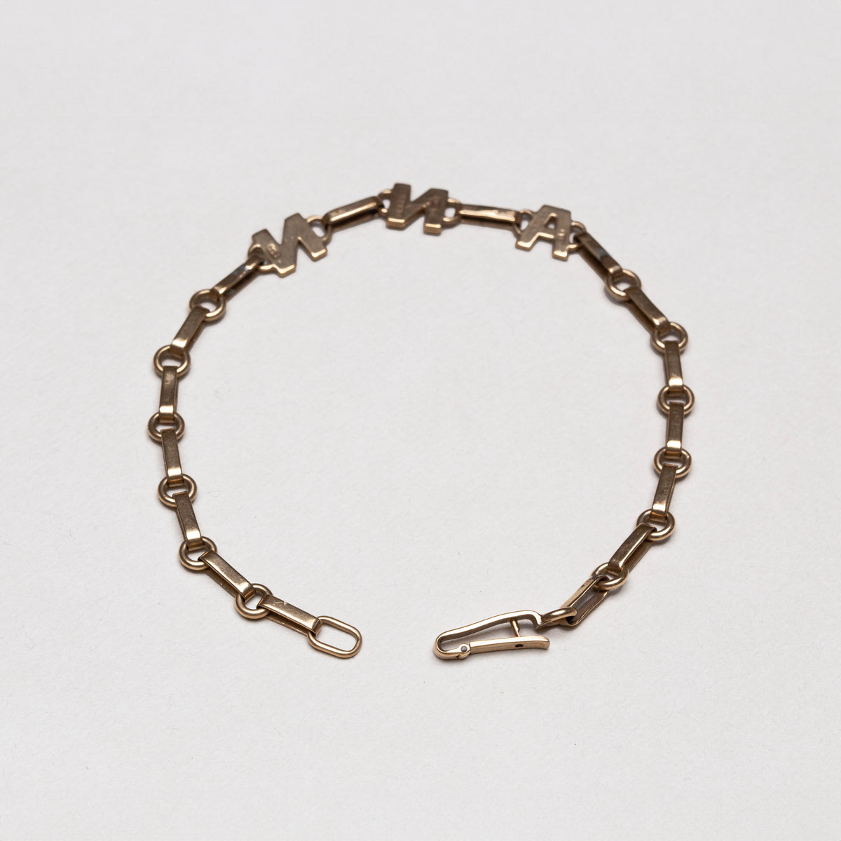 Vintage 9ct Gold Initial Bracelet "ANN"