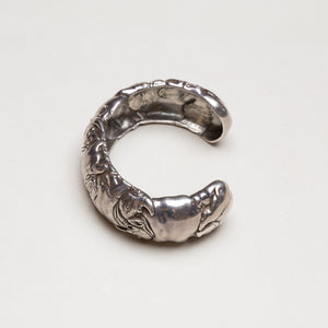 Vintage Sterling Silver "Safari" Cuff Bracelet