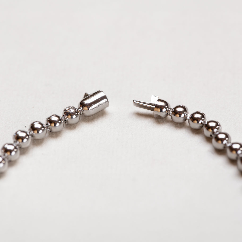 Vintage Cartier 'Perles' Diamond Tennis Bracelet