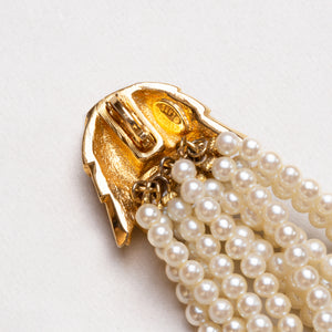 Vintage Pearl Tassel Pendant Brooch