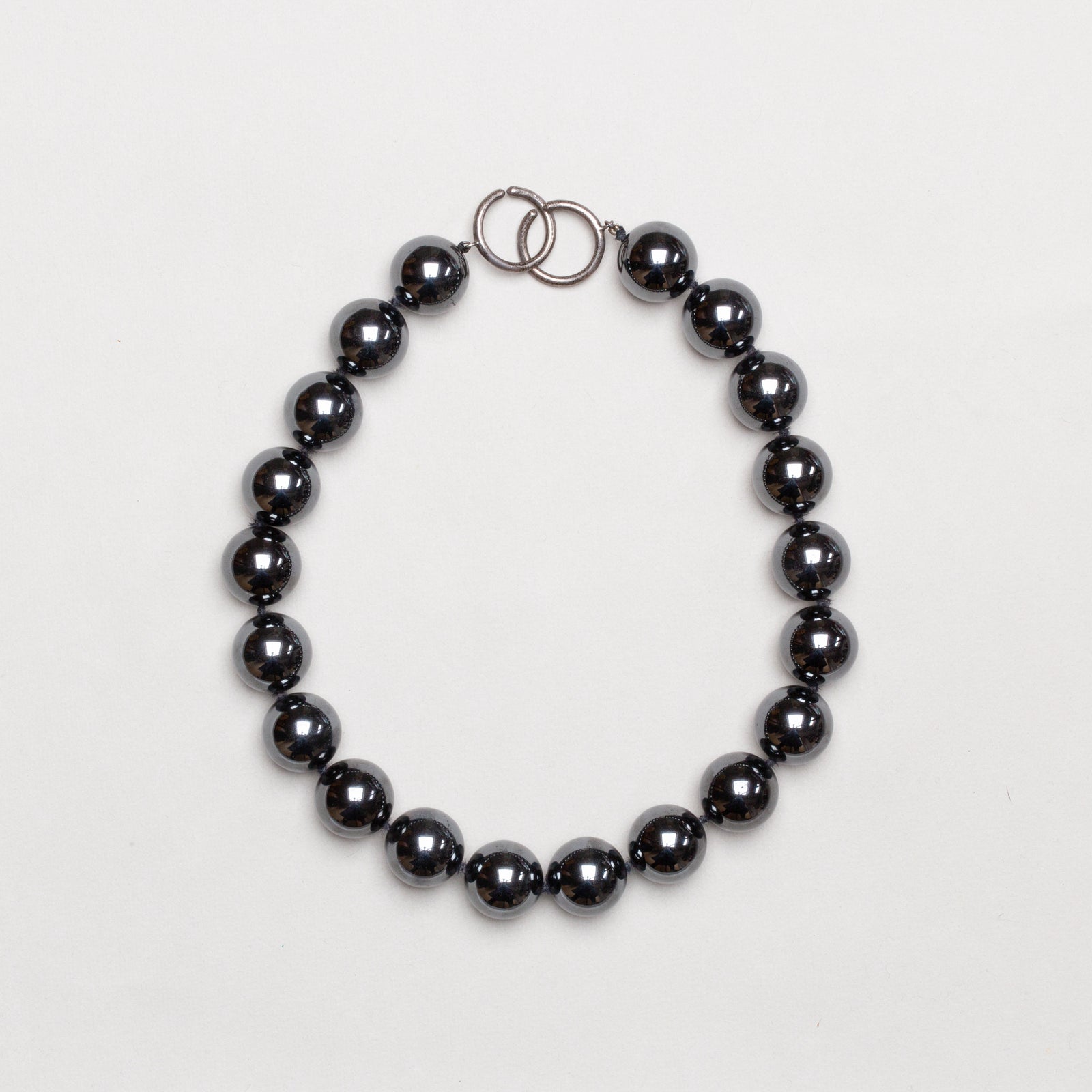 Vintage Tiffany Hematite Bead Necklace by Paloma Picasso