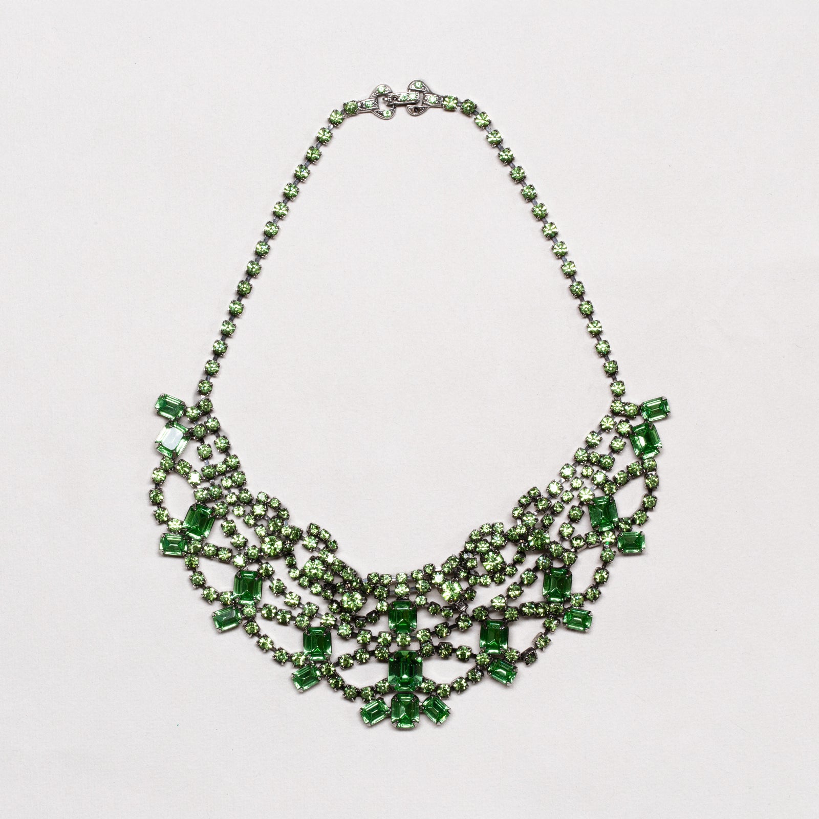 Vintage Tom Binns Green Crystal Necklace