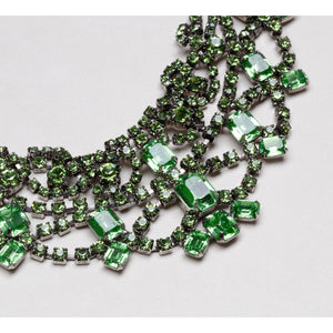 Vintage Tom Binns Green Crystal Necklace