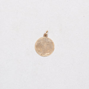Vintage 9ct Gold Aquarius Charm Pendant