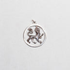 Vintage Silver Leo Pendant Charm