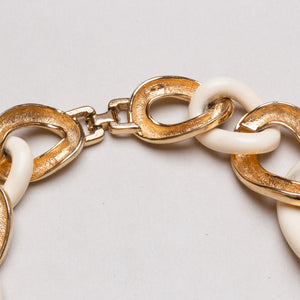 Vintage Givenchy Gold and Enamel Chain Necklace