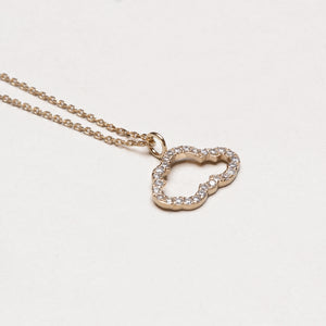 14ct Gold Diamond Cloud Chain Necklace