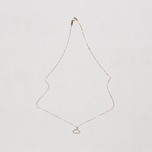 14ct Gold Diamond Cloud Chain Necklace