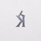 Vintage Cassandra Goad "K" Charm Pendant in Sterling Silver