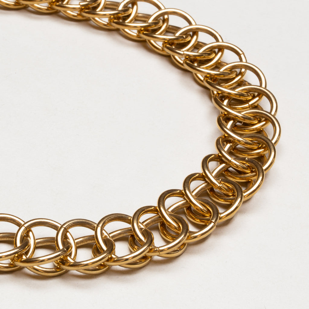 Vintage Givenchy Double Gold Chain Necklace