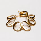 Vintage Monet Gold-plated Circle Link Bracelet