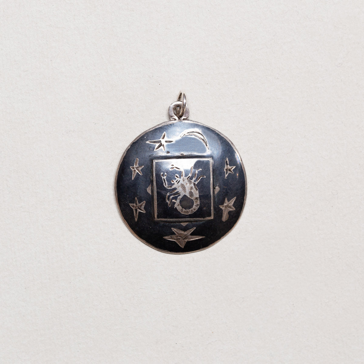 Vintage Scorpio Charm Pendant