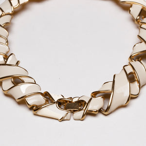 Vintage Givenchy Enamel Woven Necklace