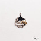 Sterling Silver Zodiac Pendant Charm Necklace