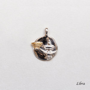 Sterling Silver Zodiac Pendant Charm Necklace