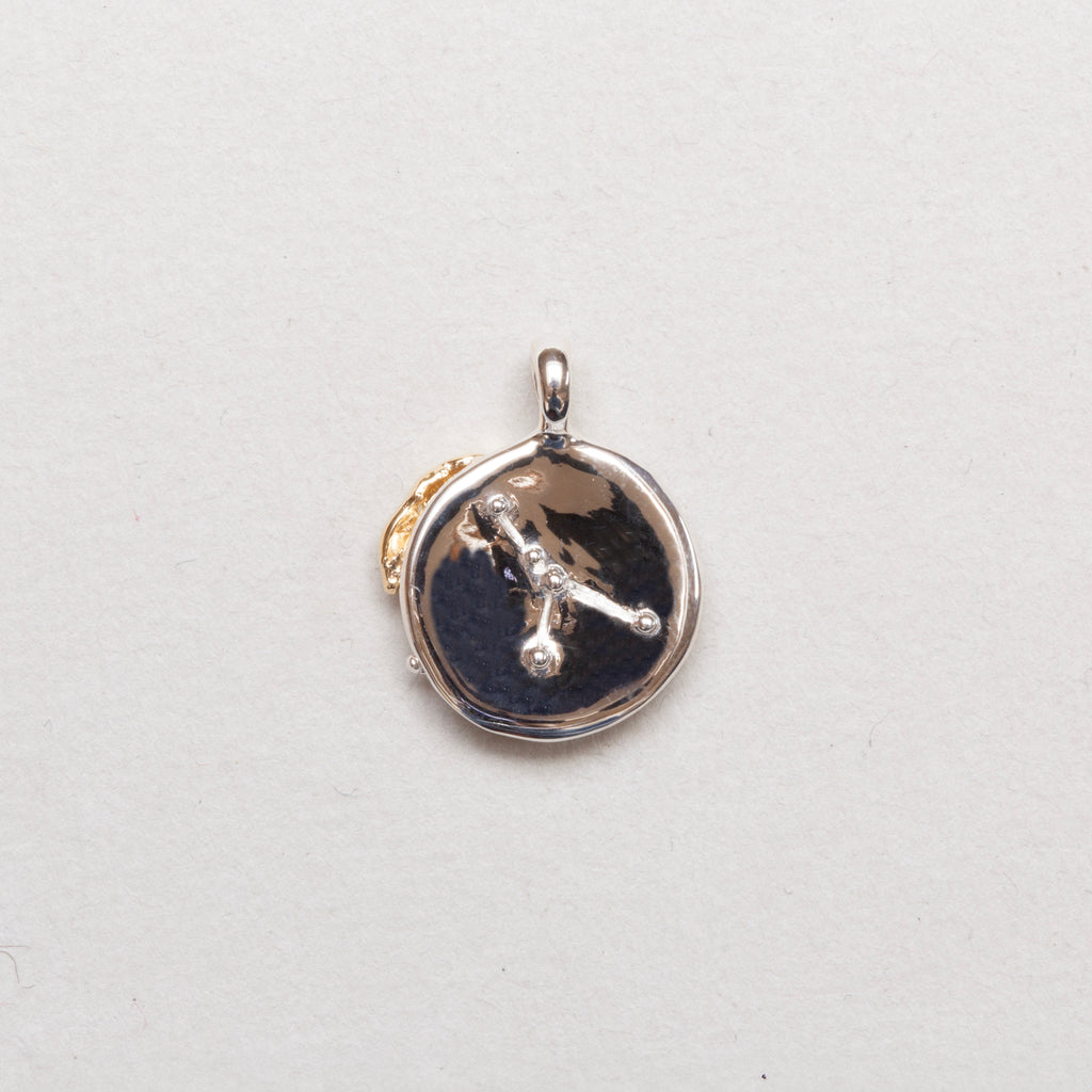 Sterling Silver Zodiac Pendant Charm Necklace