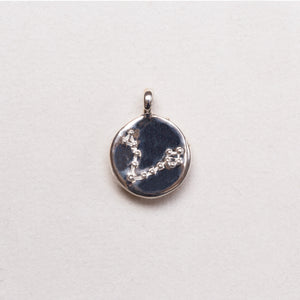 Sterling Silver Zodiac Pendant Charm Necklace