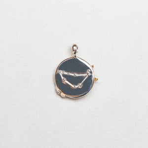 Sterling Silver Zodiac Pendant Charm Necklace