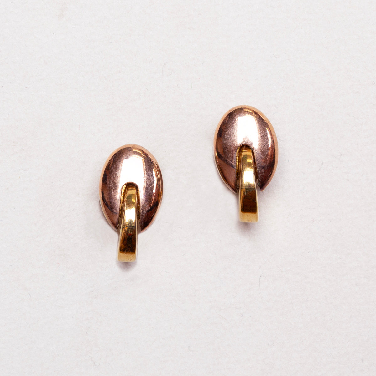 Vintage Givenchy Gold-Tone Sculptural Clip-On Earrings