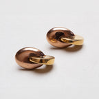 Vintage Givenchy Gold-Tone Sculptural Clip-On Earrings
