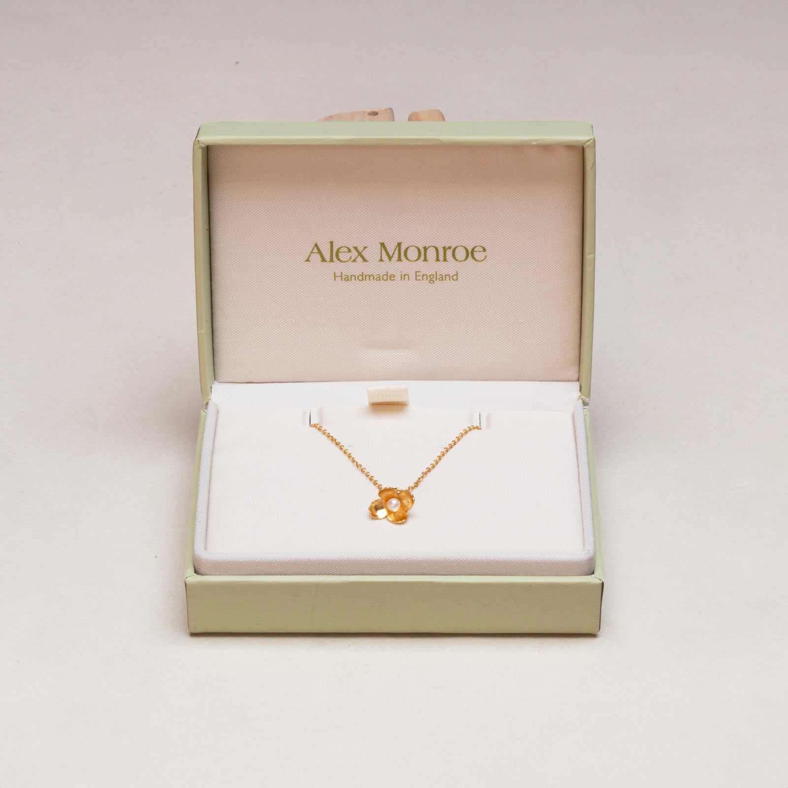 Alex Monroe Wildflower and Pearl Necklace