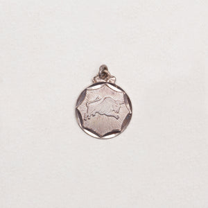 Vintage Sterling Silver Taurus Pendant Charm