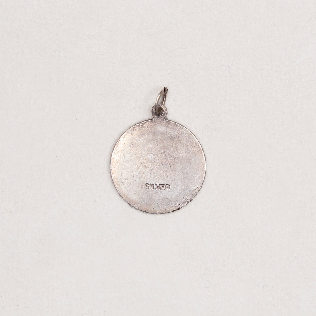 Vintage Silver Libra Charm Pendant