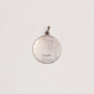 Vintage Silver Libra Charm Pendant