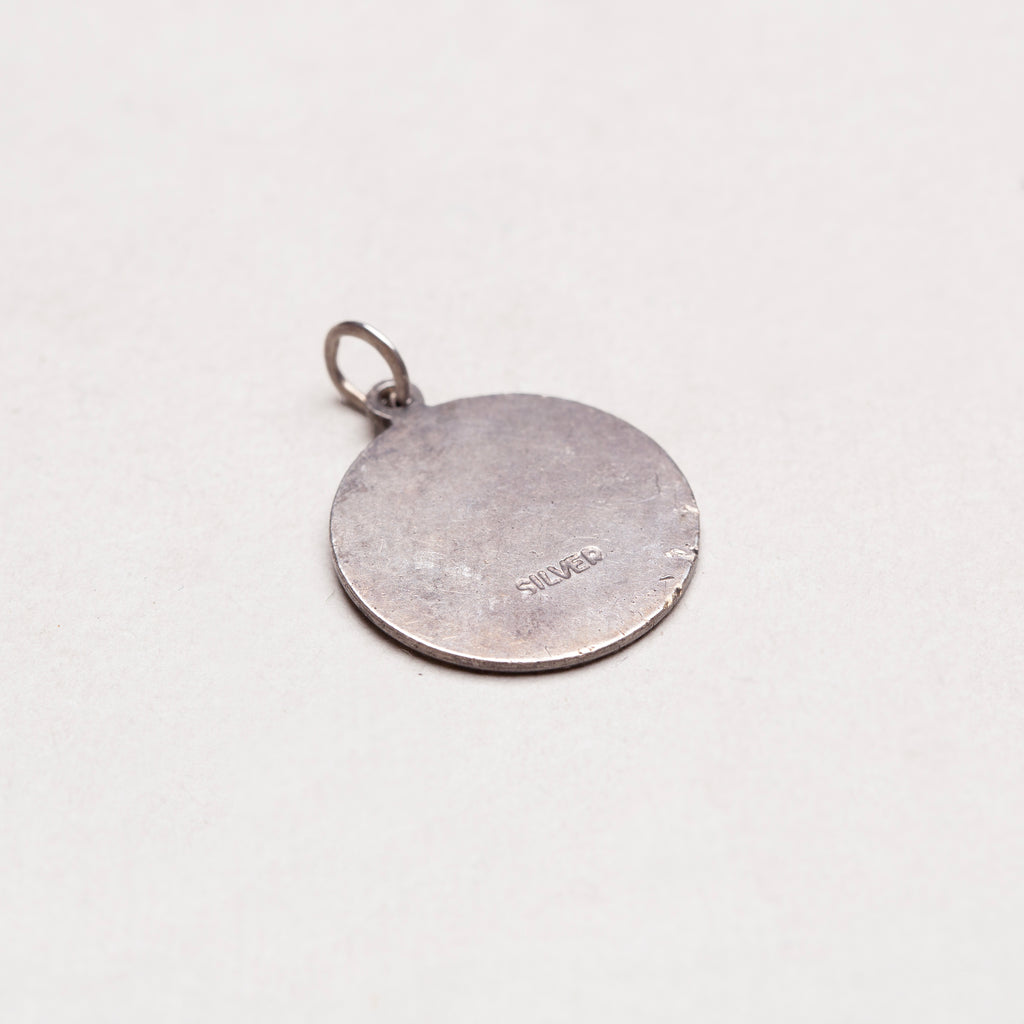 Vintage Silver Libra Charm Pendant
