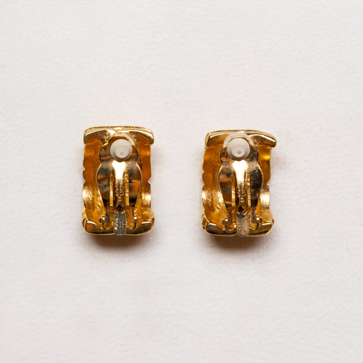 Vintage Givenchy Gold Tone Clip-on Earrings