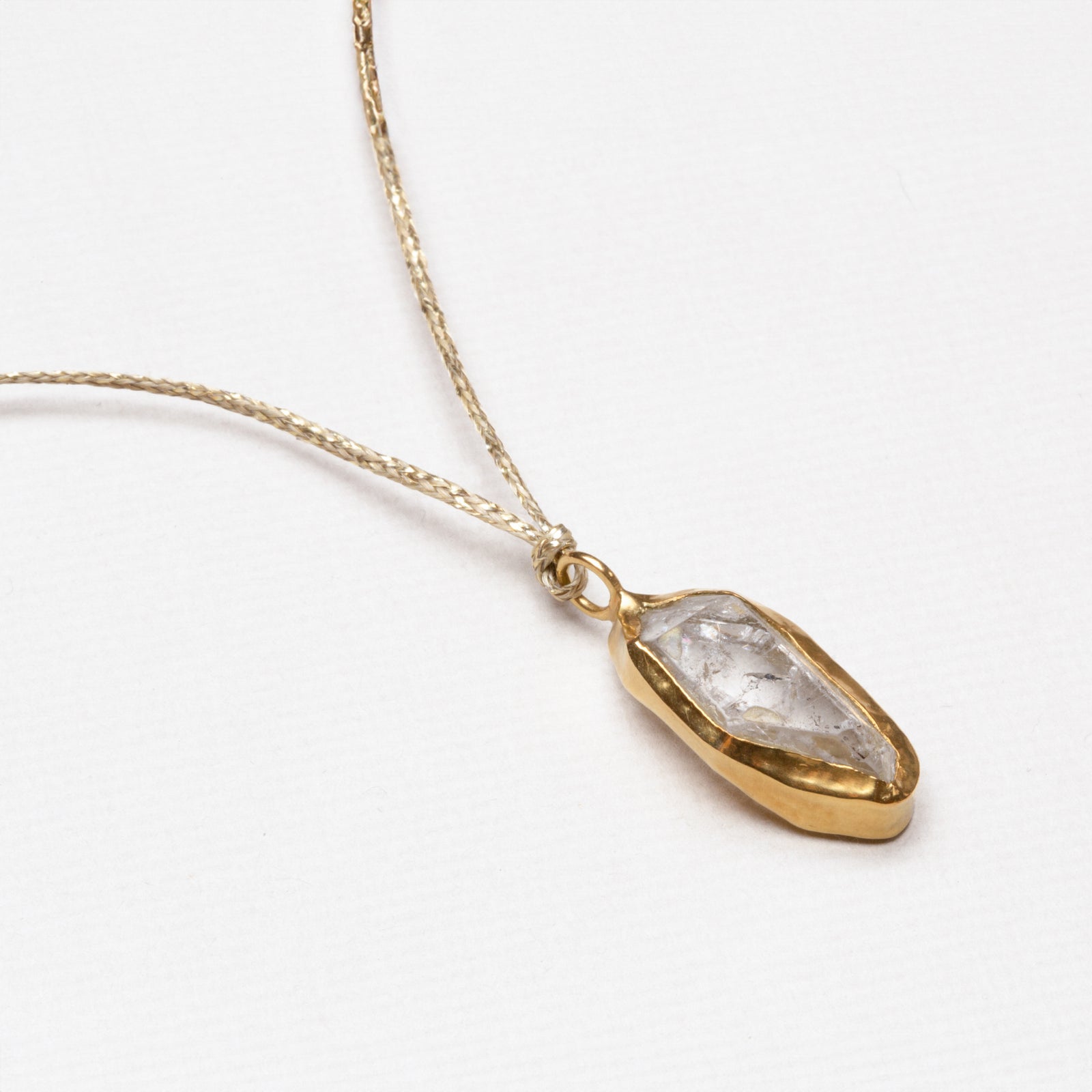 Vintage Pippa Small Herkimer Diamond Pendant Necklace