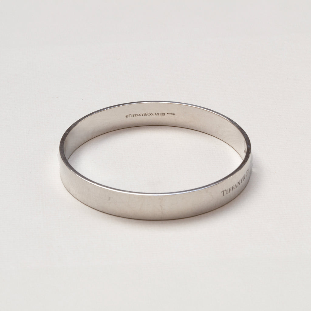 Vintage Tiffany & Co Sterling Silver Keyhole Bangle