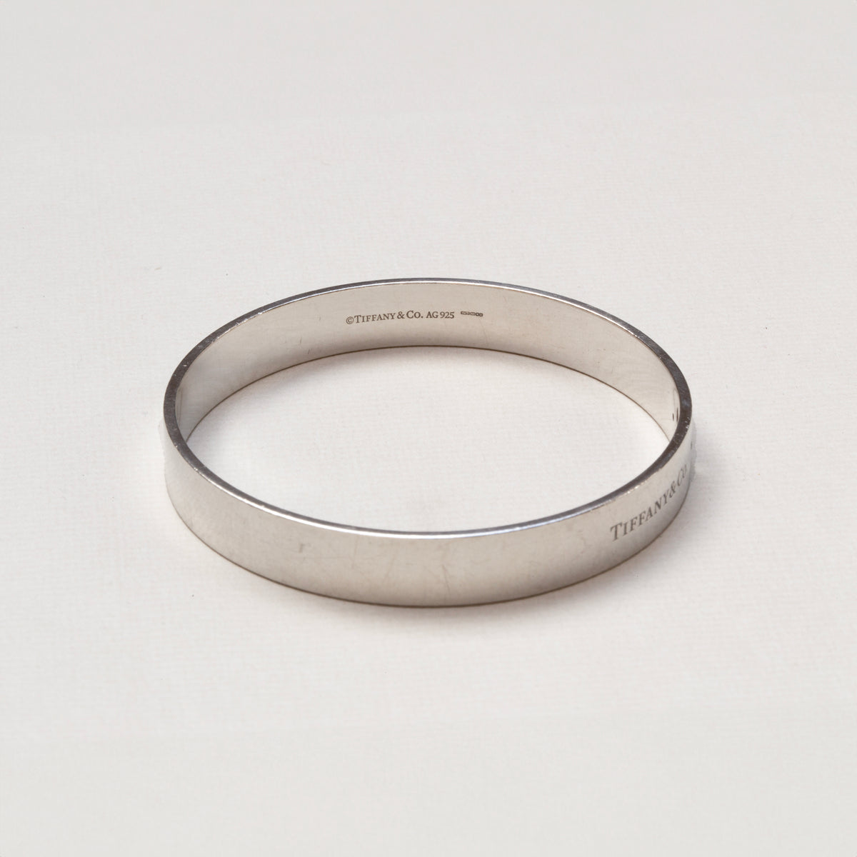 Vintage Tiffany & Co Sterling Silver Keyhole Bangle