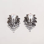 Vintage Kenneth Jay Lane Crystal Cascade Clip-on Earrings