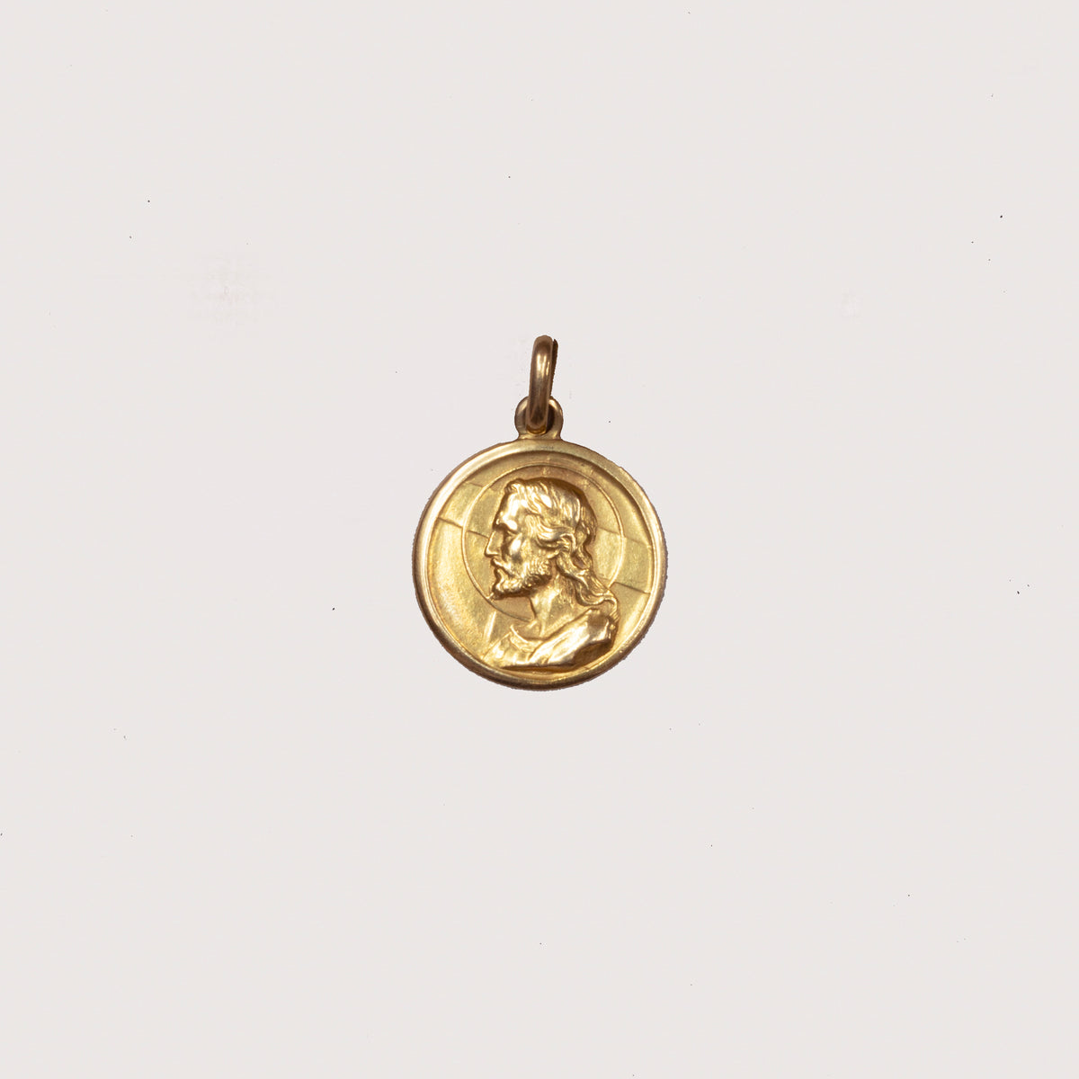 Vintage 18ct Gold Jesus Pendant Charm