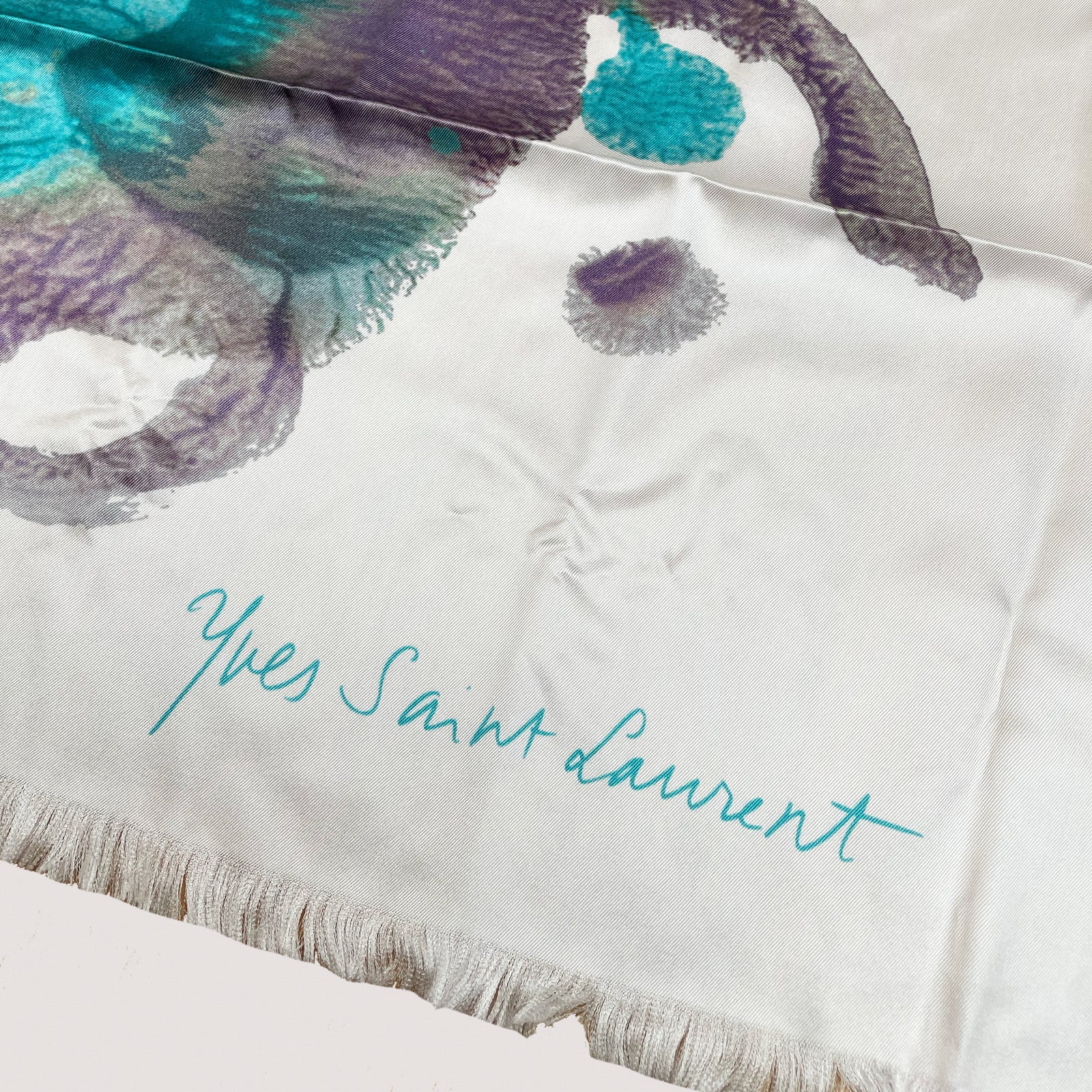 Vintage Yves Saint Laurent Silk Scarf