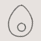 Set of Vintage Givenchy Chain Necklace and Bracelet