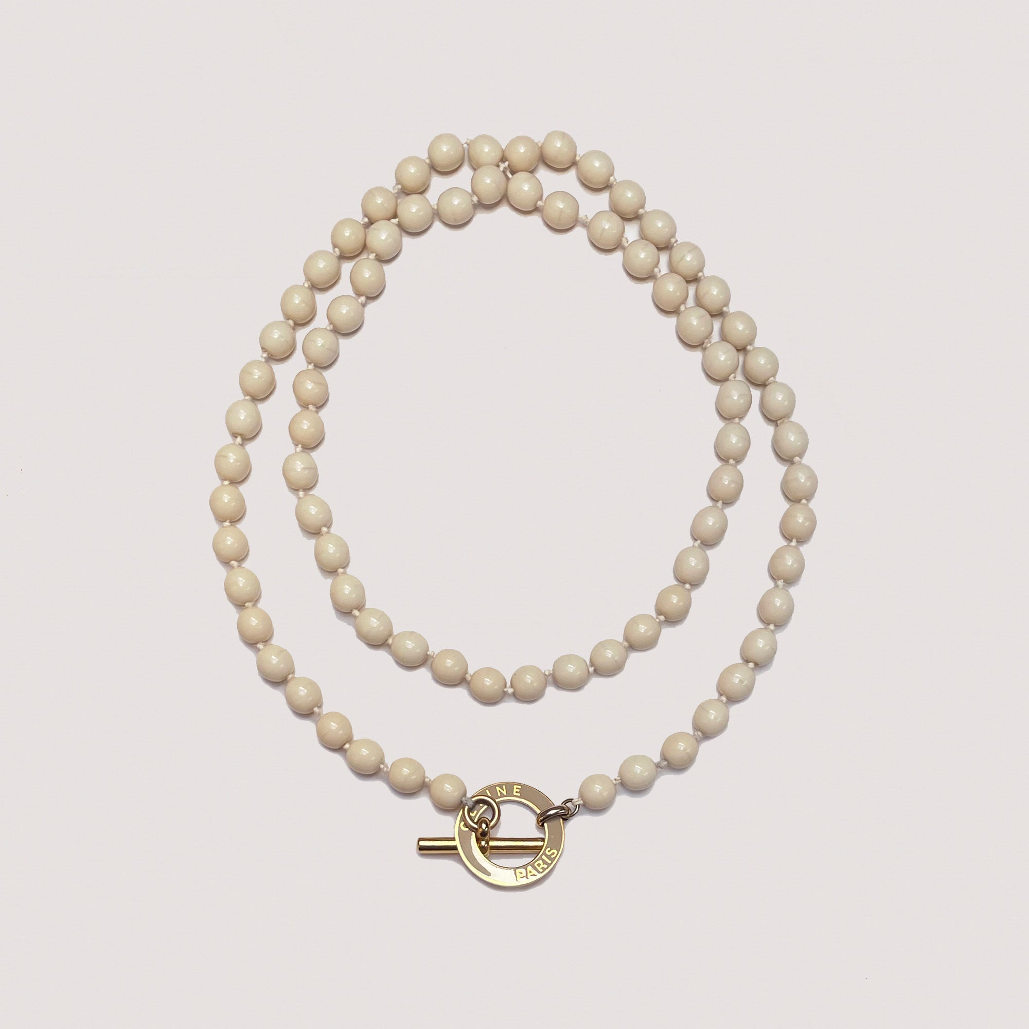 Vintage Celine Long Beads Necklace