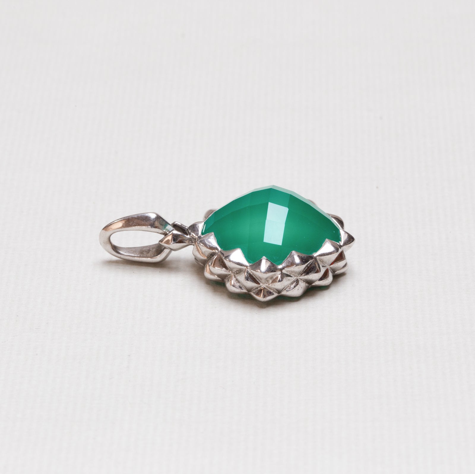 Vintage Stephen Webster Silver Chrysoprase Pendant