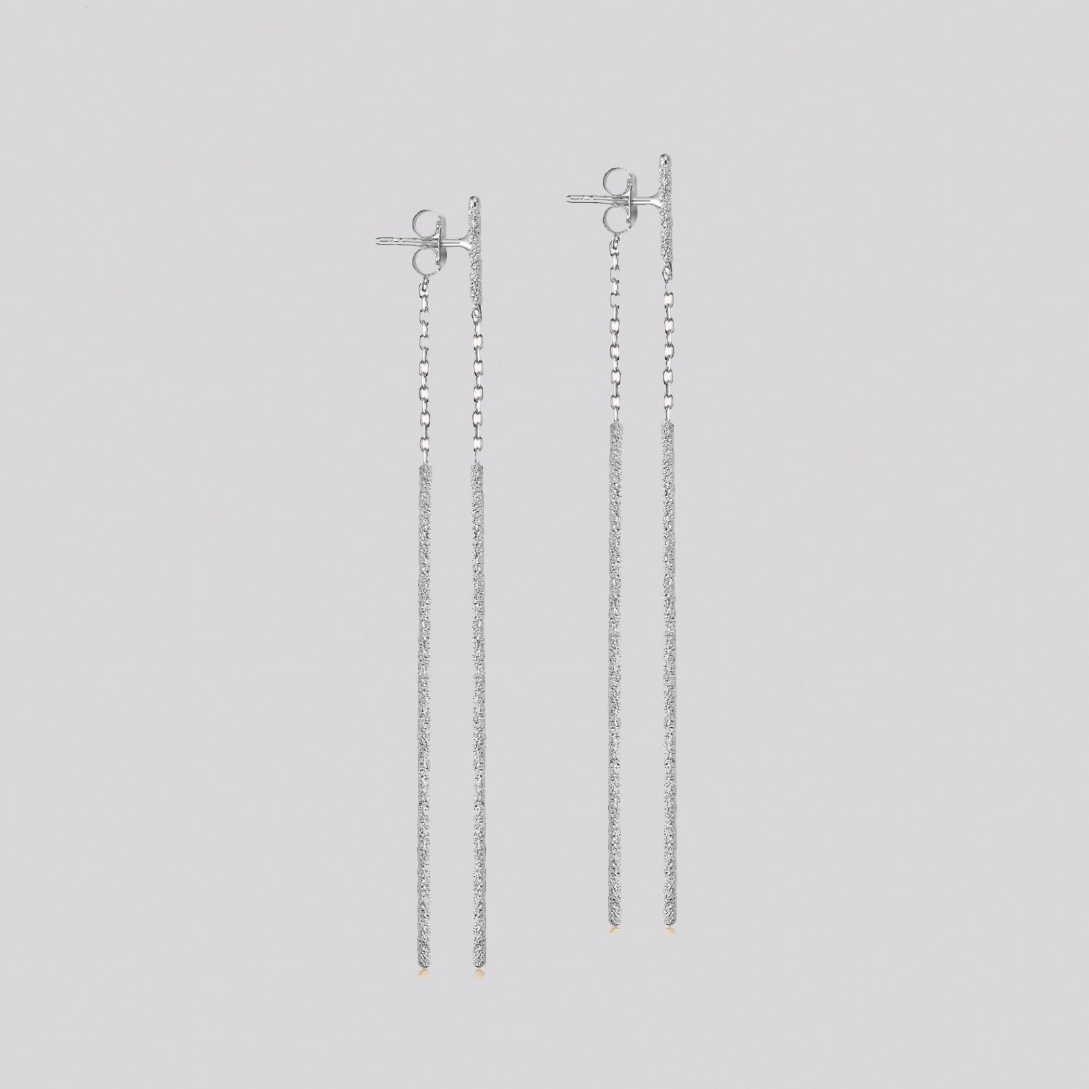Florentine Finish Double Magic Wand Earrings