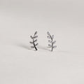 Leafy Branch Stud Earrings