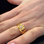 The Divine Diamond Gold Ring