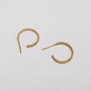 Beaded Small Hoops