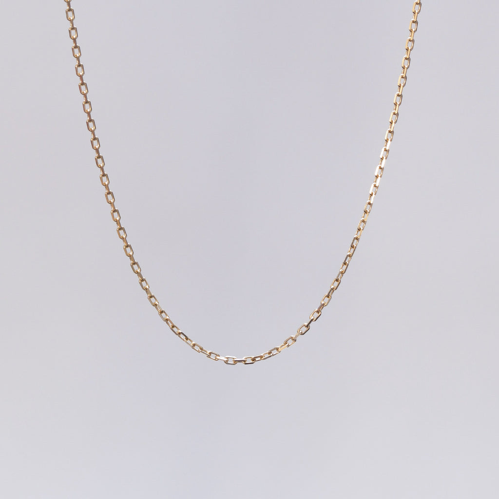 9ct gold cable link chain