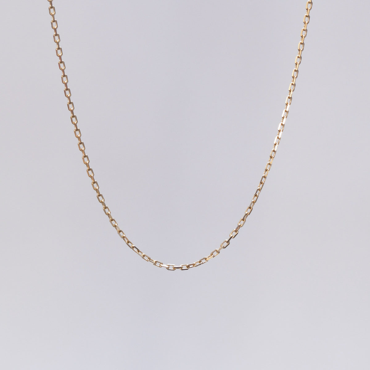 9ct gold cable link chain