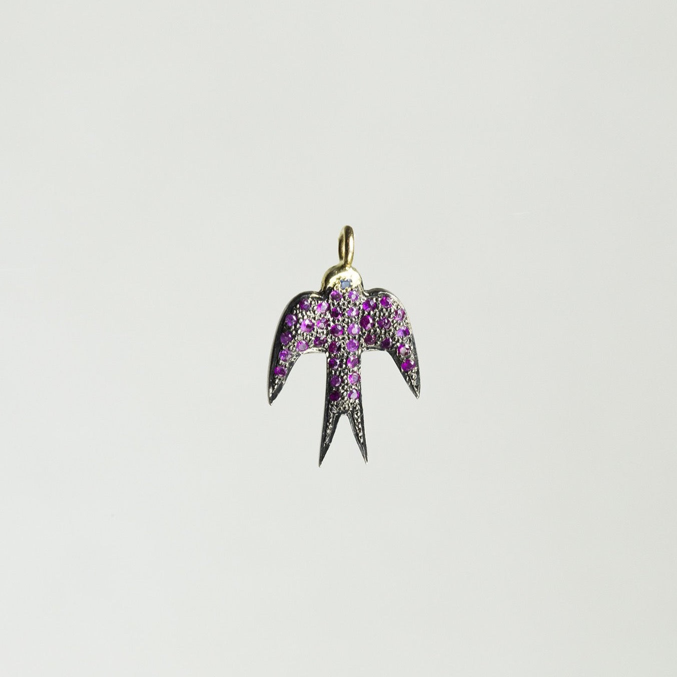 Ruby Swallow Pendant