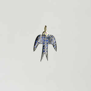 Sapphire Swallow Pendant