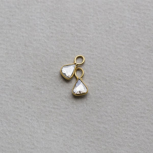 spectacular charm earrings - made especially for our plain hoops